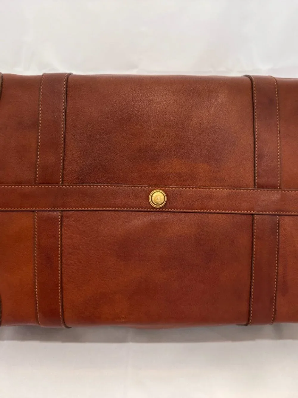 Ghurka Cavalier No. 96 Vintage Chestnut Leather Duffel Bag